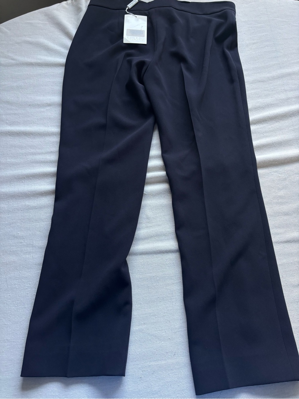 NWT Max Mara Guglia Navy Tailored Trousers Size 10 Made in Italy - Picture 6 of 13